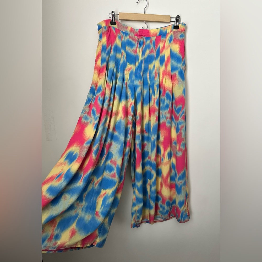 FREE PEOPLE ‘Wild Child’ Pleated Wide Leg Pants Women’s Size Medium - Picture 3 of 12